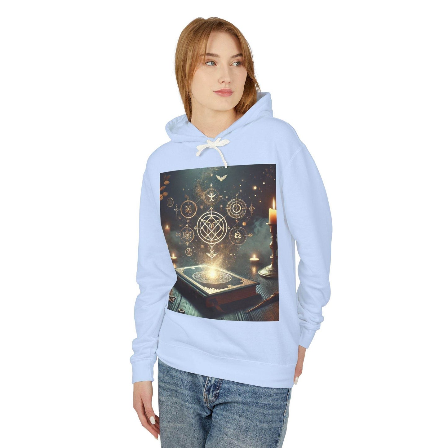 Mystical Magic Unisex Lightweight Hooded Sweatshirt - Kim Bock Books LLC