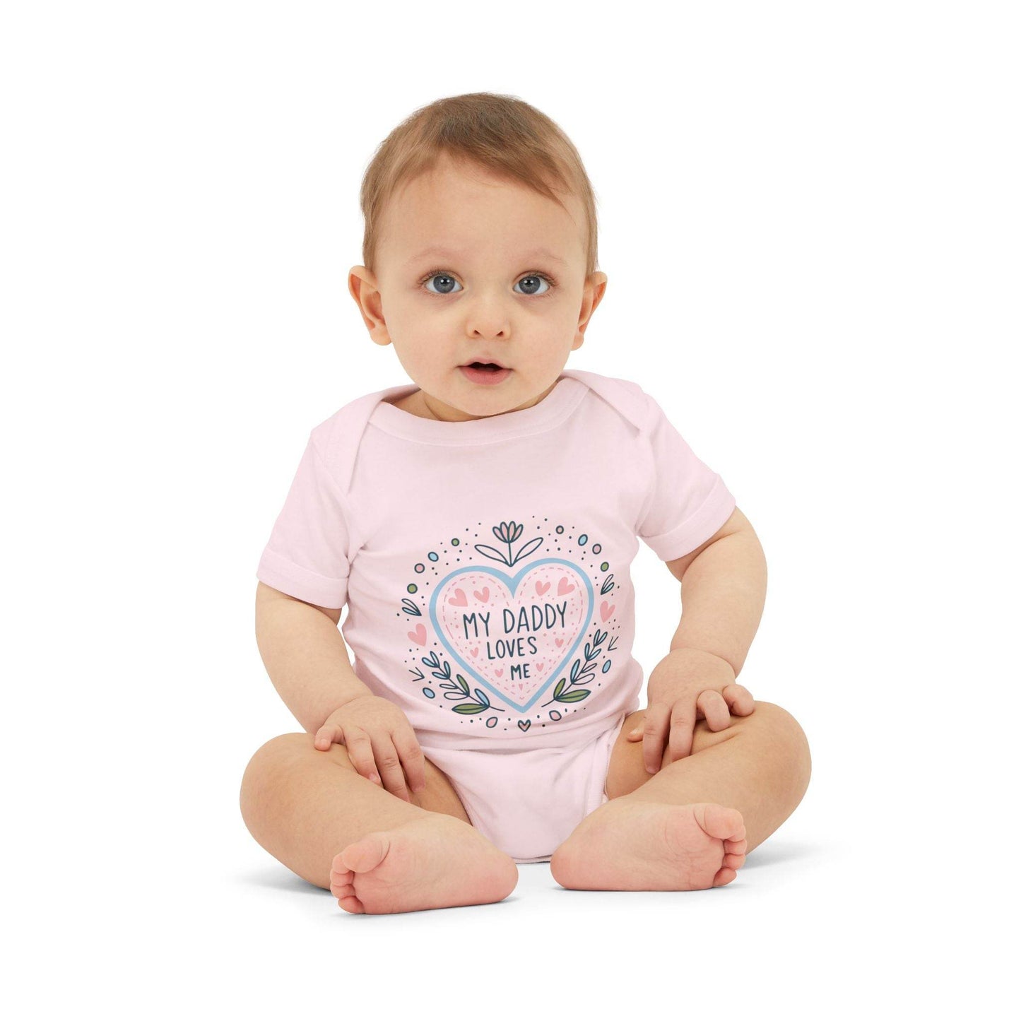 My Daddy Loves Me Infant One-Piece | Cute Baby Bodysuit for Dads | Perfect Gift for Father's Day - Kim Bock Books LLC
