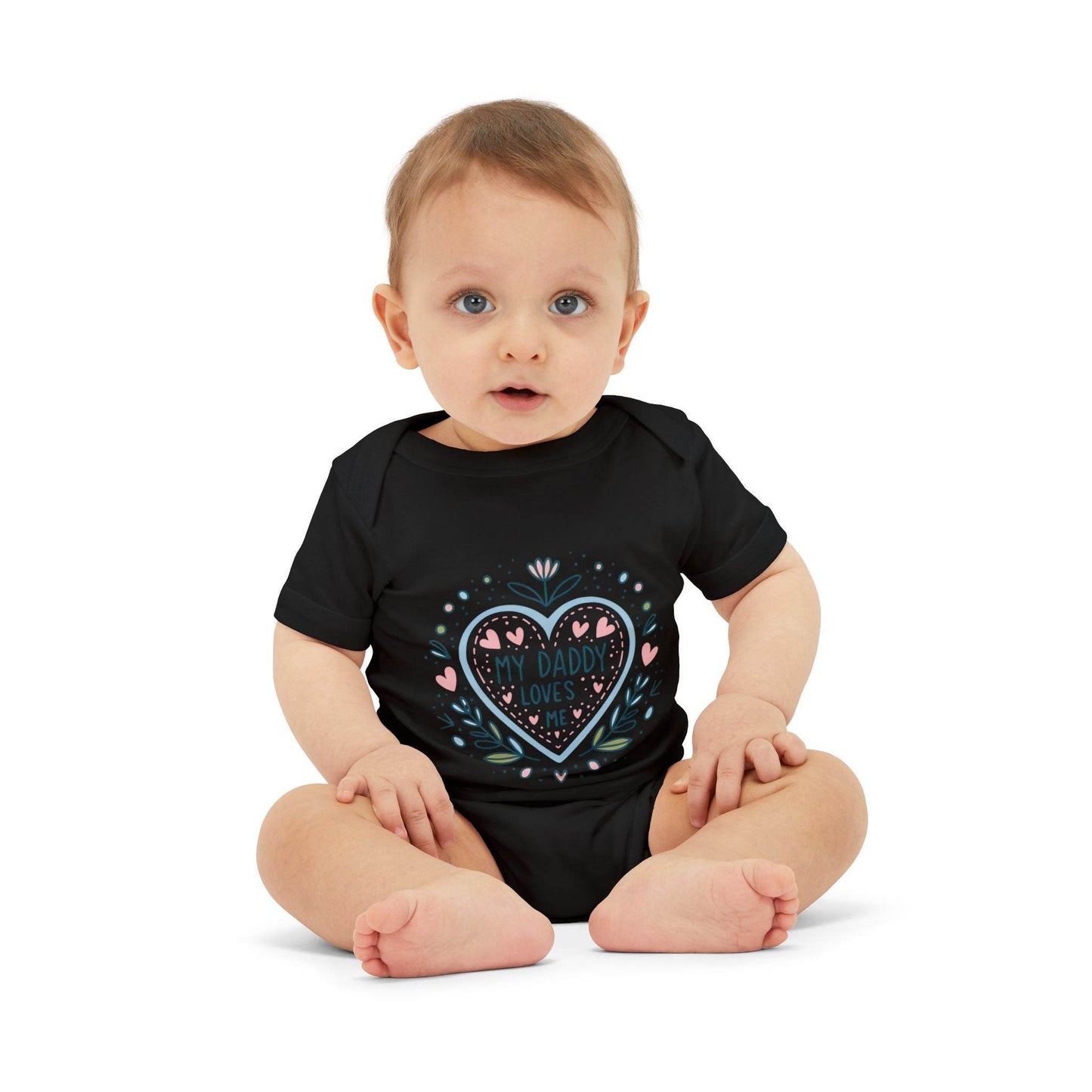 My Daddy Loves Me Infant One-Piece | Cute Baby Bodysuit for Dads | Perfect Gift for Father's Day - Kim Bock Books LLC