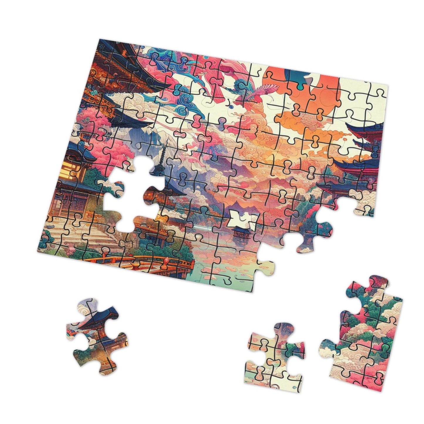 Serene Landscape Jigsaw Puzzle with Tin – Perfect for Family Fun & Gifts - Kim Bock Books LLC