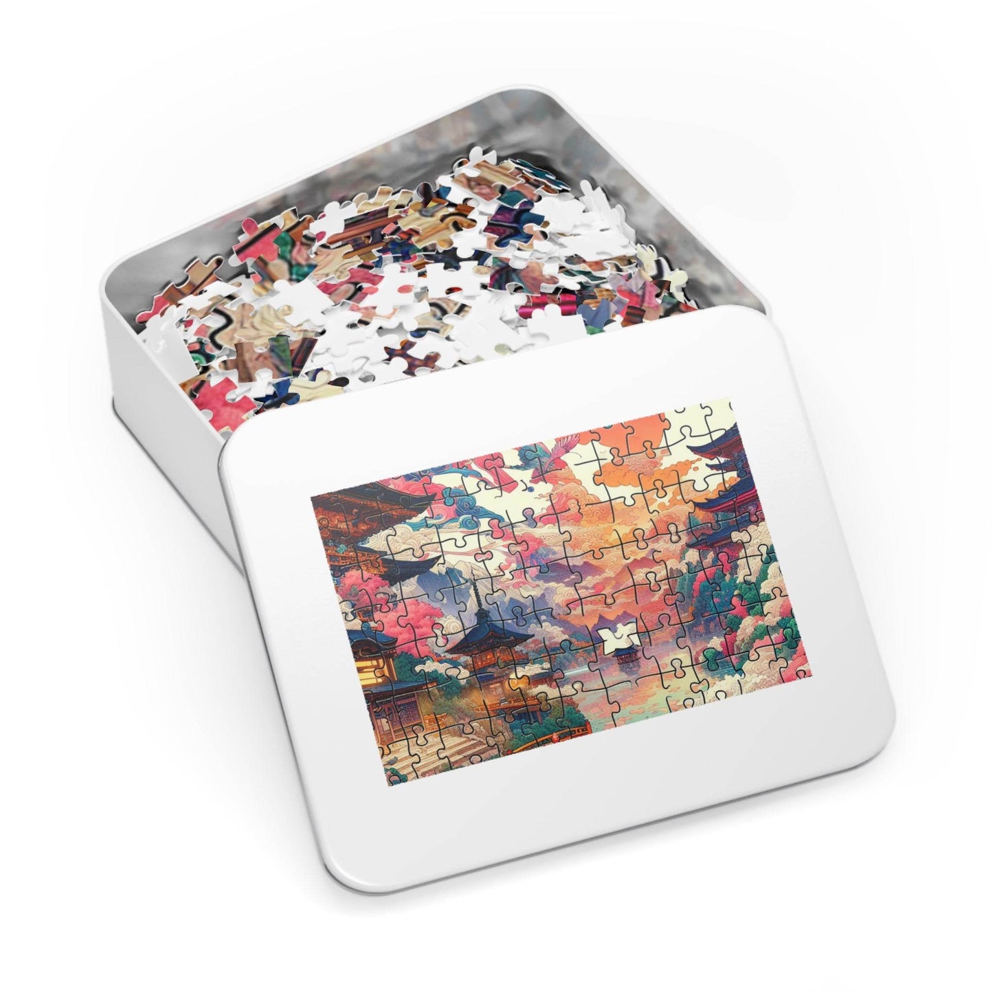 Serene Landscape Jigsaw Puzzle with Tin – Perfect for Family Fun & Gifts - Kim Bock Books LLC