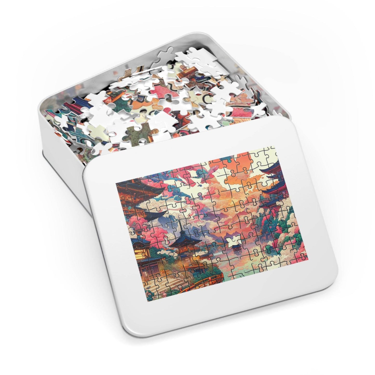 Serene Landscape Jigsaw Puzzle with Tin – Perfect for Family Fun & Gifts - Kim Bock Books LLC