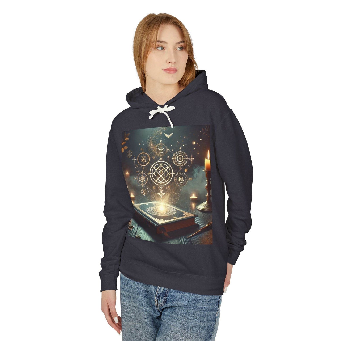 Mystical Magic Unisex Lightweight Hooded Sweatshirt - Kim Bock Books LLC