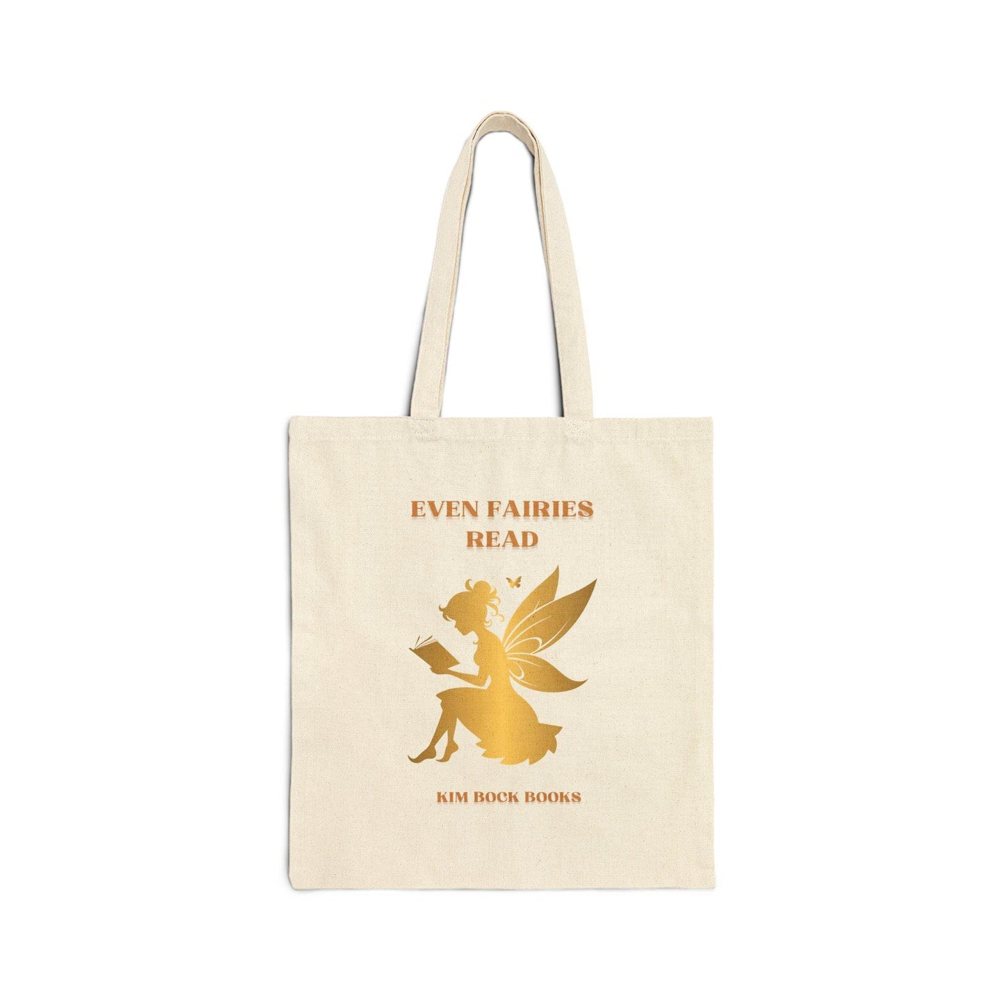 Even Fairies Read Cotton Canvas Tote Bag - Perfect Gift for Book Lovers - Kim Bock Books LLC