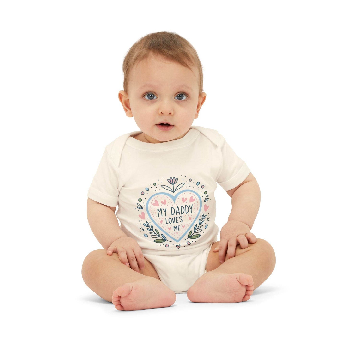 My Daddy Loves Me Infant One-Piece | Cute Baby Bodysuit for Dads | Perfect Gift for Father's Day - Kim Bock Books LLC