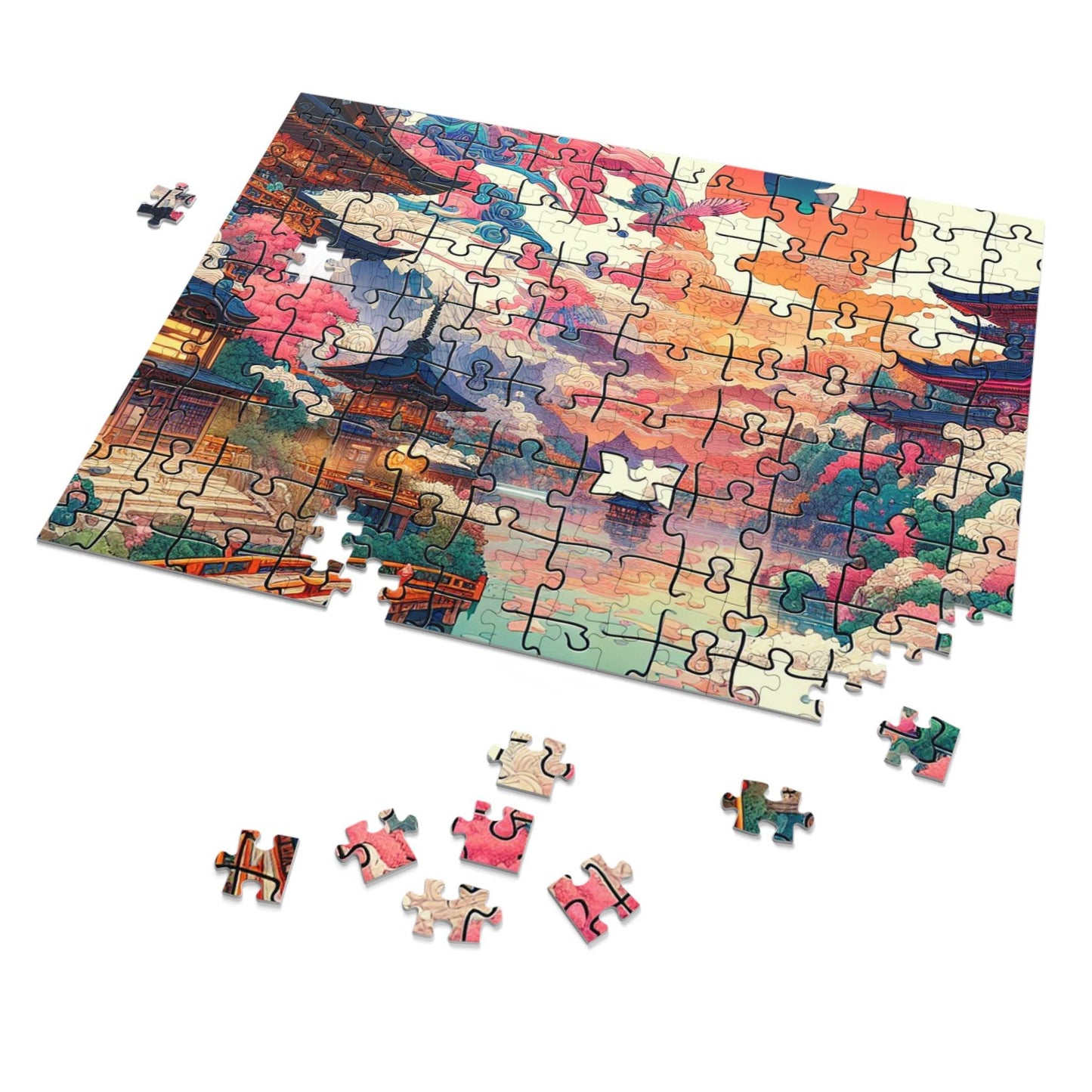 Serene Landscape Jigsaw Puzzle with Tin – Perfect for Family Fun & Gifts - Kim Bock Books LLC