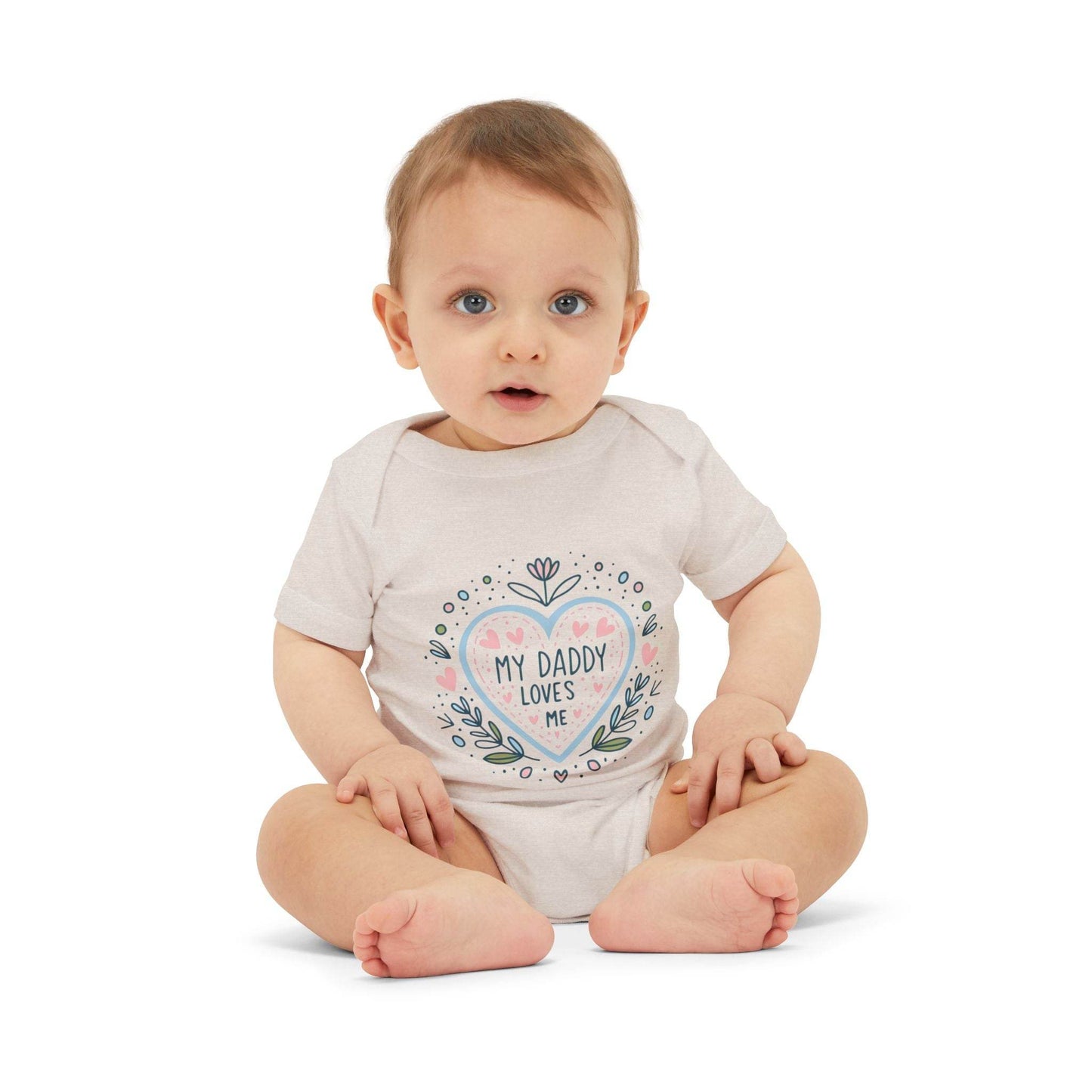 My Daddy Loves Me Infant One-Piece | Cute Baby Bodysuit for Dads | Perfect Gift for Father's Day - Kim Bock Books LLC