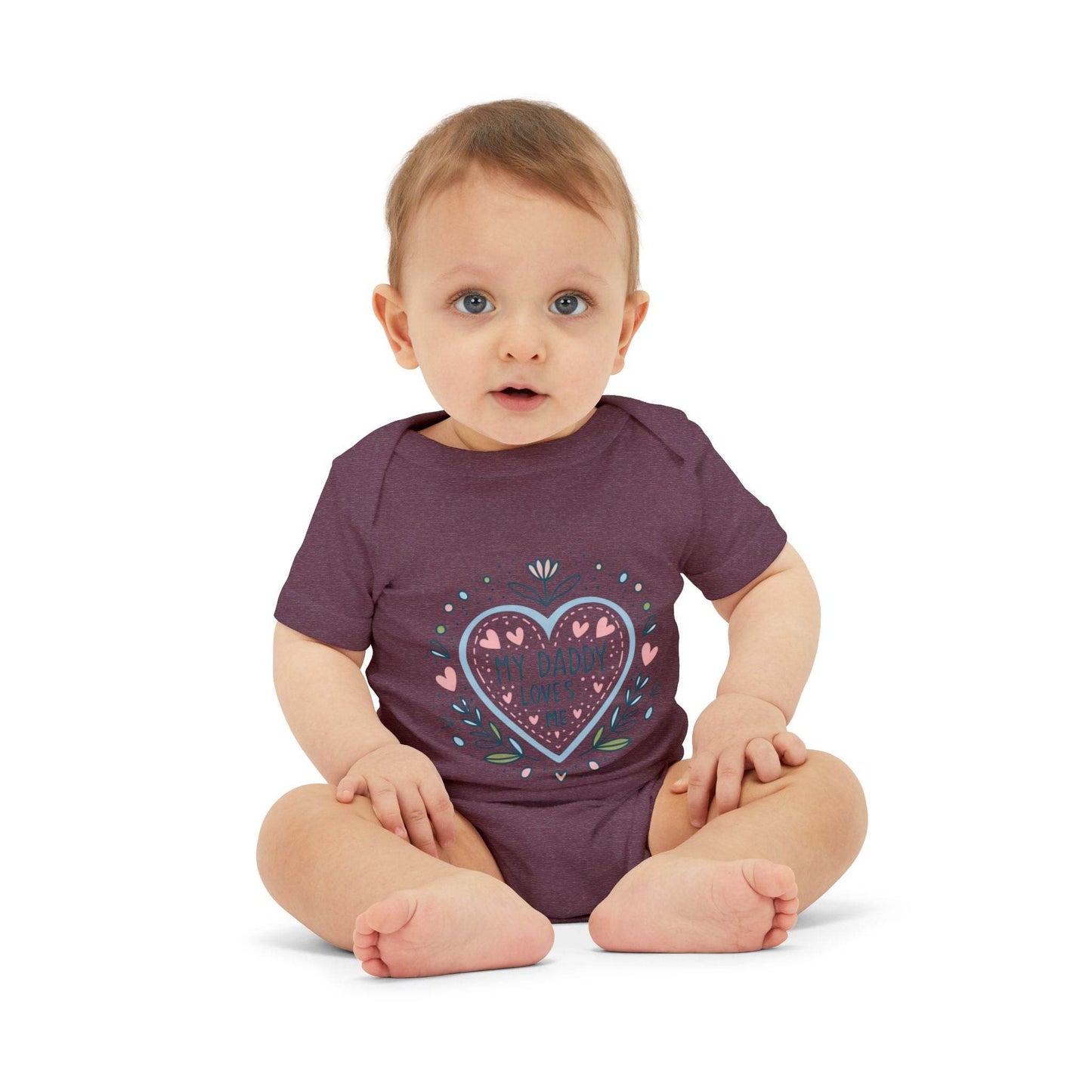 My Daddy Loves Me Infant One-Piece | Cute Baby Bodysuit for Dads | Perfect Gift for Father's Day - Kim Bock Books LLC