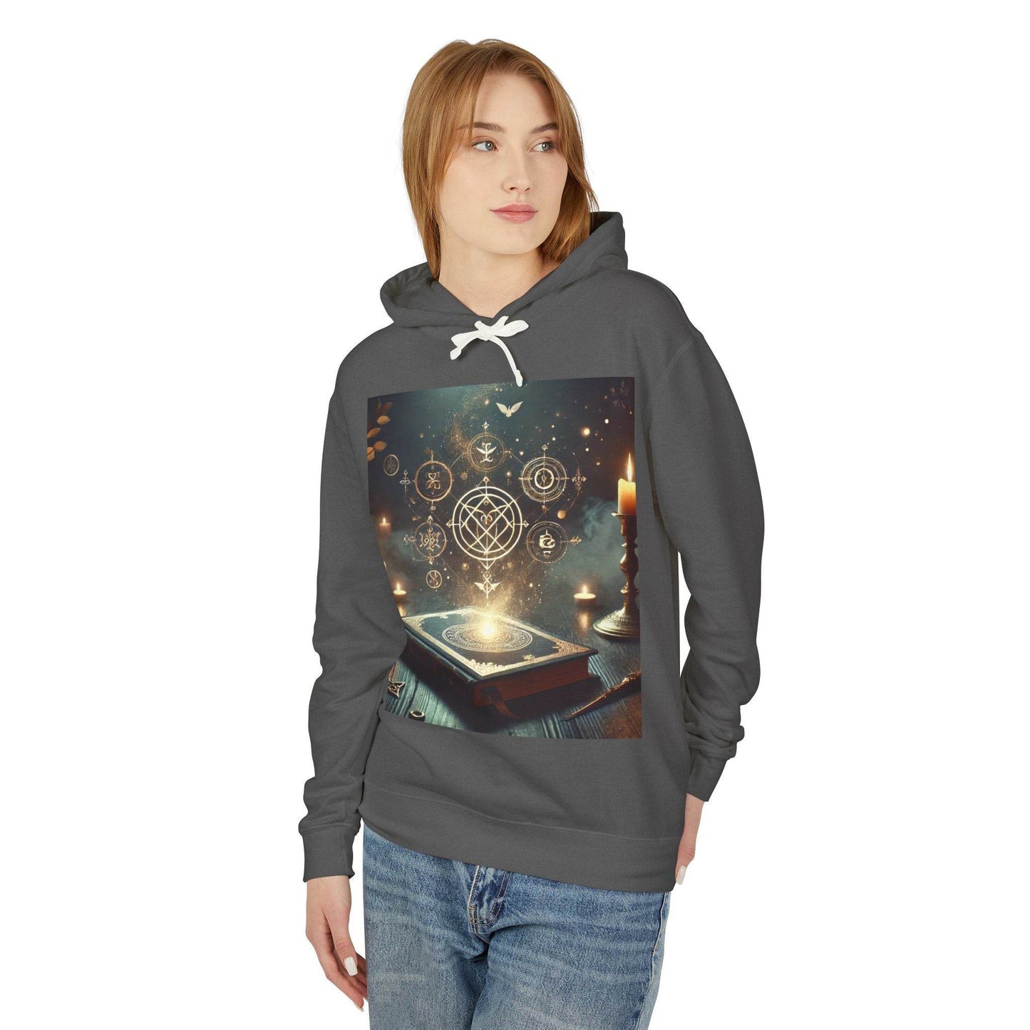 Mystical Magic Unisex Lightweight Hooded Sweatshirt - Kim Bock Books LLC