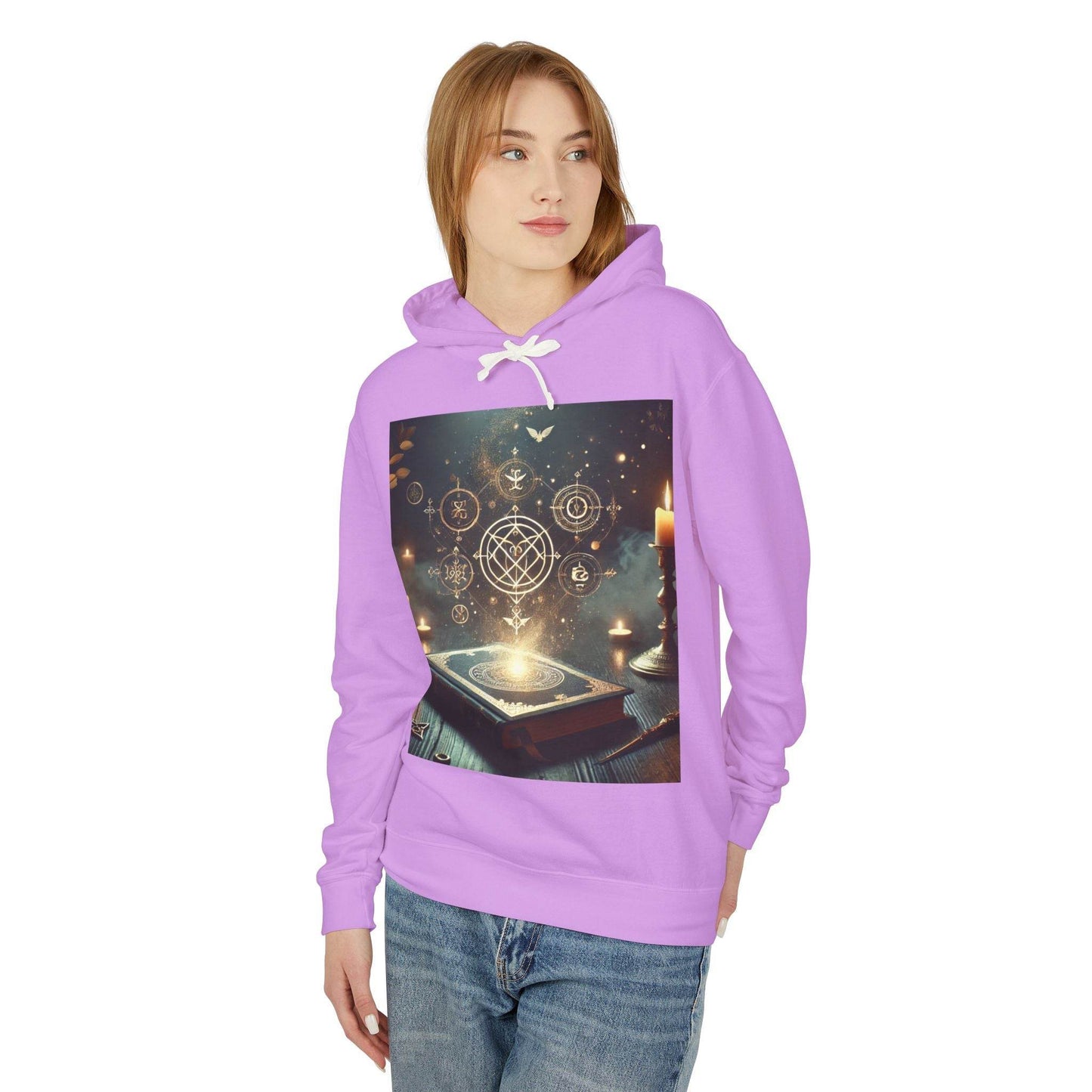 Mystical Magic Unisex Lightweight Hooded Sweatshirt - Kim Bock Books LLC