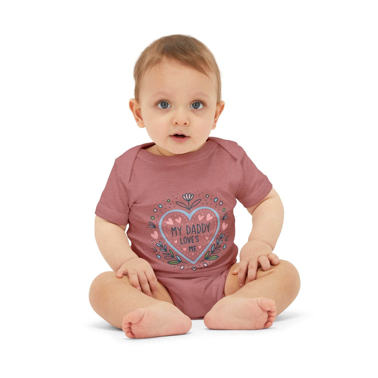 My Daddy Loves Me Infant One-Piece | Cute Baby Bodysuit for Dads | Perfect Gift for Father's Day - Kim Bock Books LLC