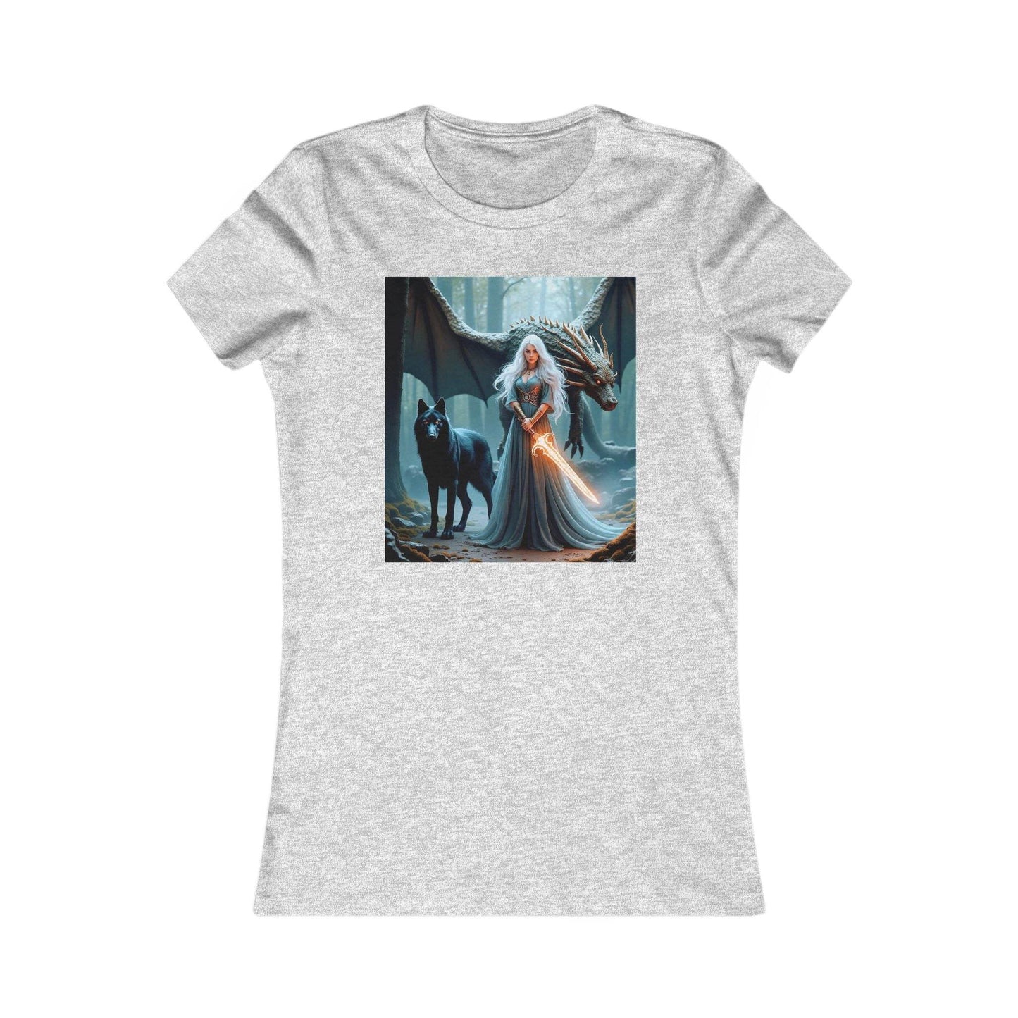 Enchanted Forest Graphic Tee for Women - Fantasy Style - Kim Bock Books LLC