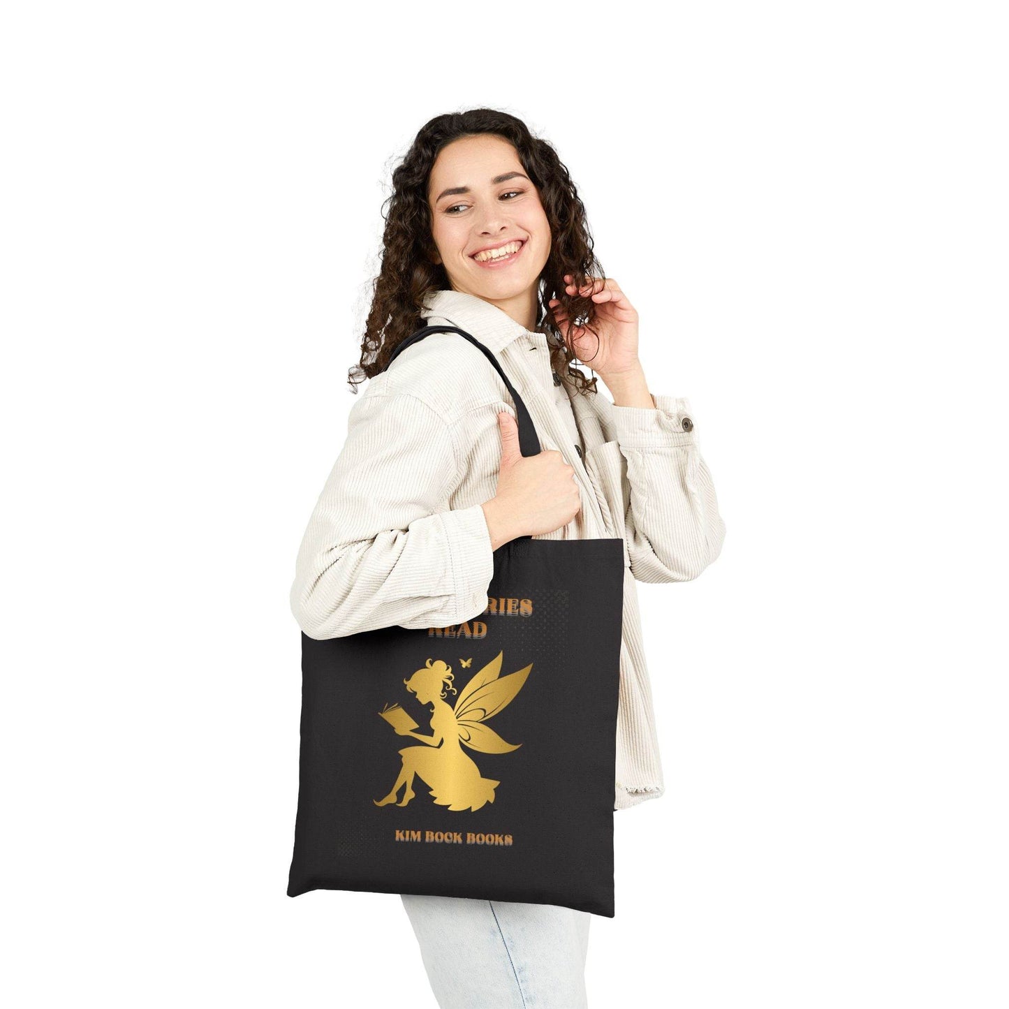 Even Fairies Read Cotton Canvas Tote Bag - Perfect Gift for Book Lovers - Kim Bock Books LLC