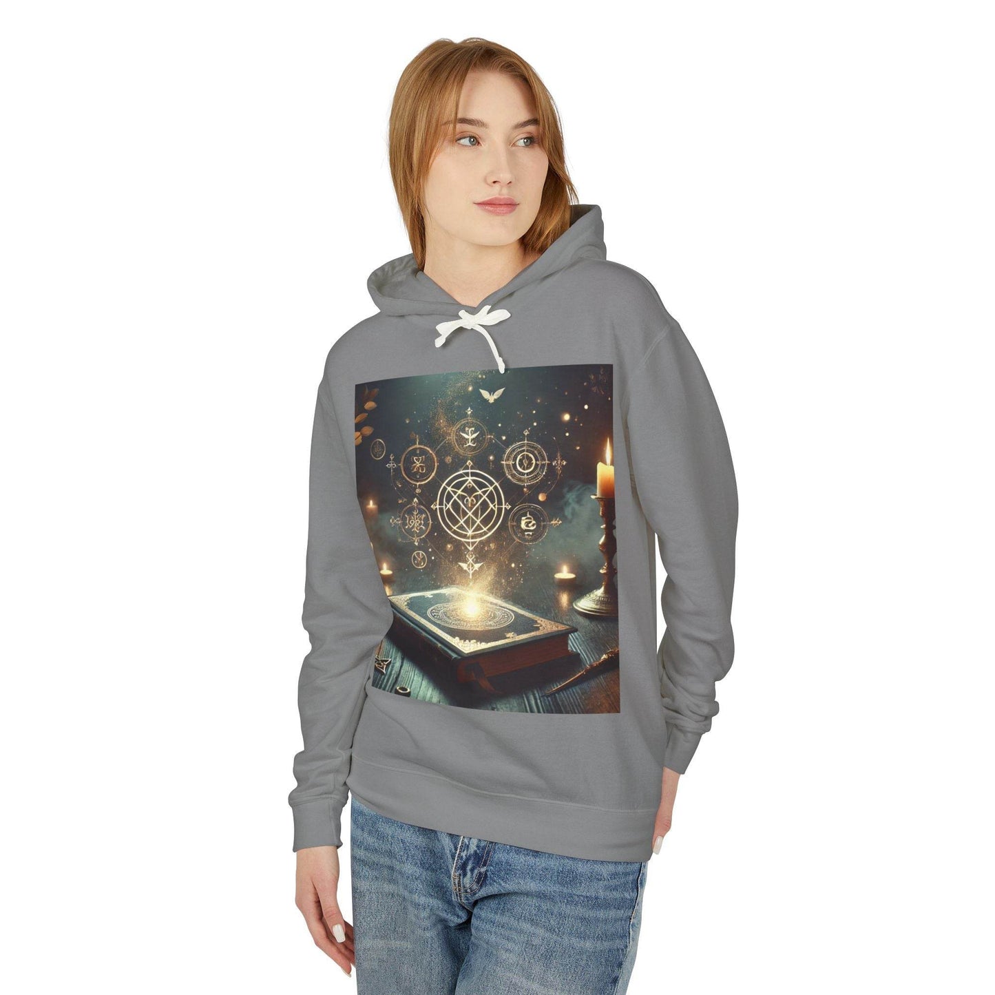 Mystical Magic Unisex Lightweight Hooded Sweatshirt - Kim Bock Books LLC