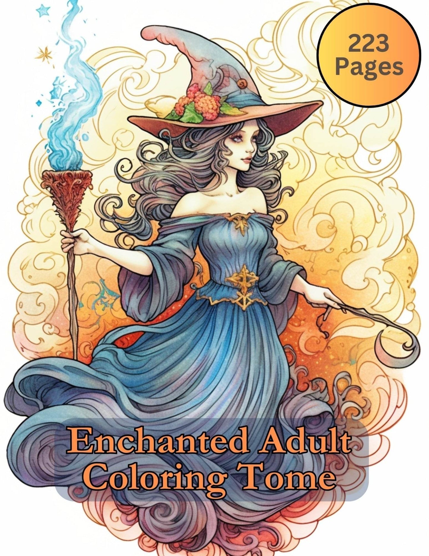 Adult Witchy Coloring Book - Kim Bock Books LLC