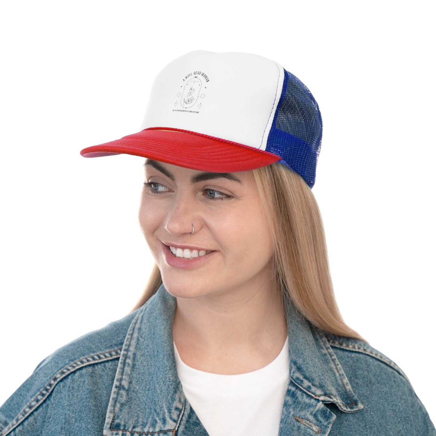 A Well-Read Woman Trucker Cap - Creative Inspiration for Book Lovers - Kim Bock Books LLC