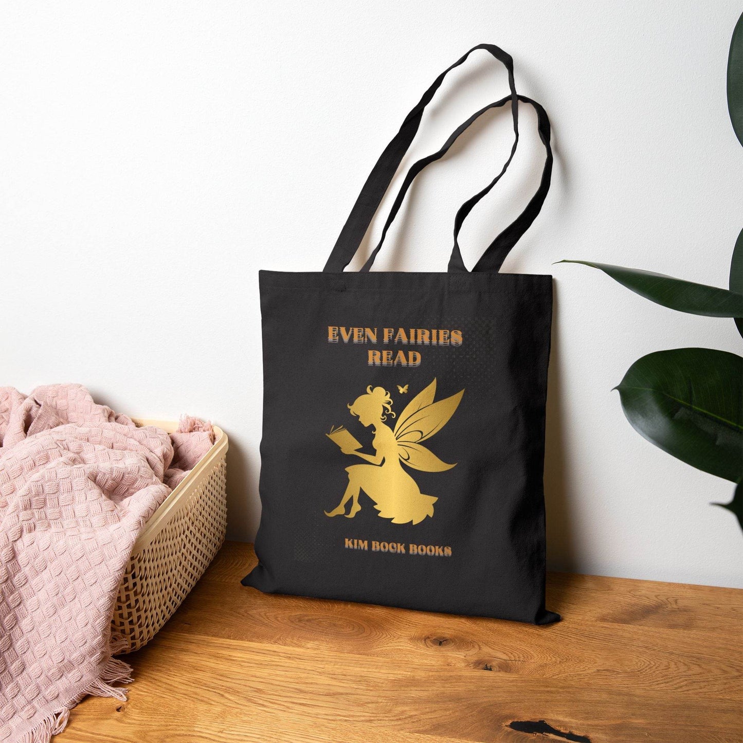 Even Fairies Read Cotton Canvas Tote Bag - Perfect Gift for Book Lovers - Kim Bock Books LLC