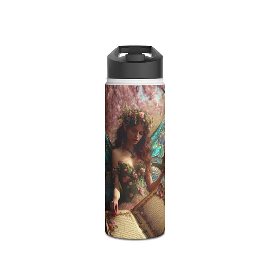 Fairy Garden Stainless Steel Water Bottle - Eco-Friendly Hydration for Nature Lovers - Kim Bock Books LLC