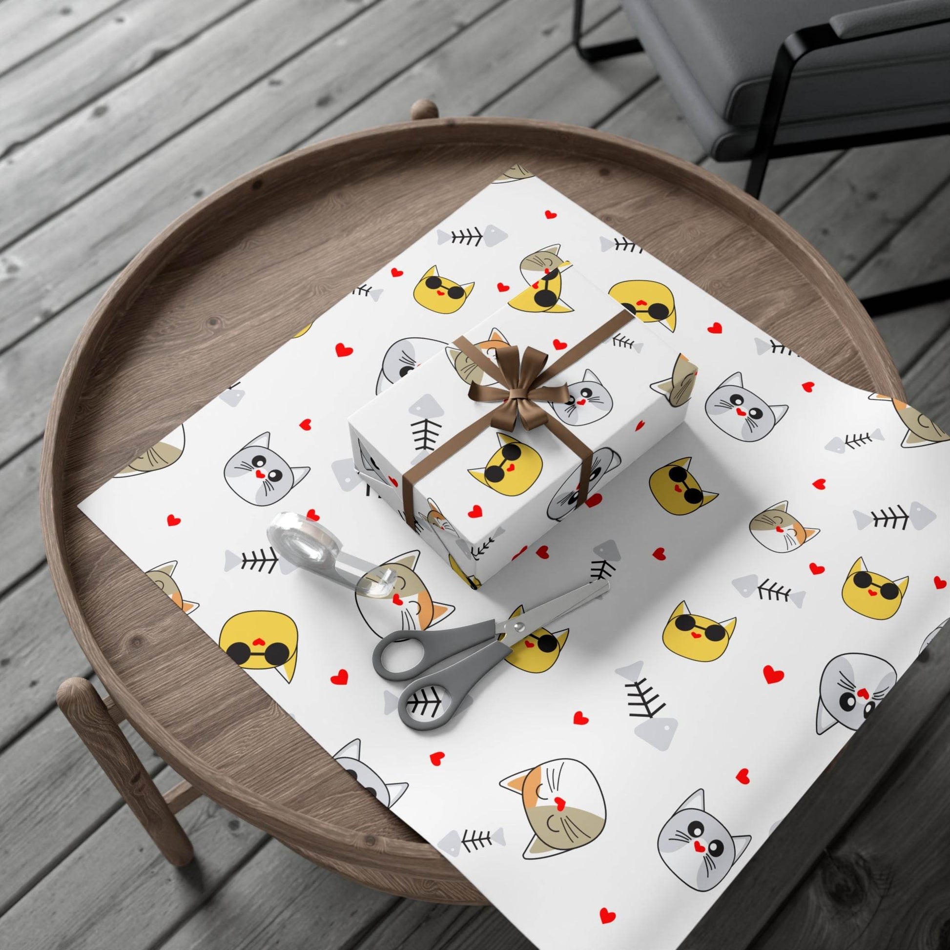 Cute Cat-themed Gift Wrap Paper - Perfect for Pet Lovers & Celebrations - Kim Bock Books LLC