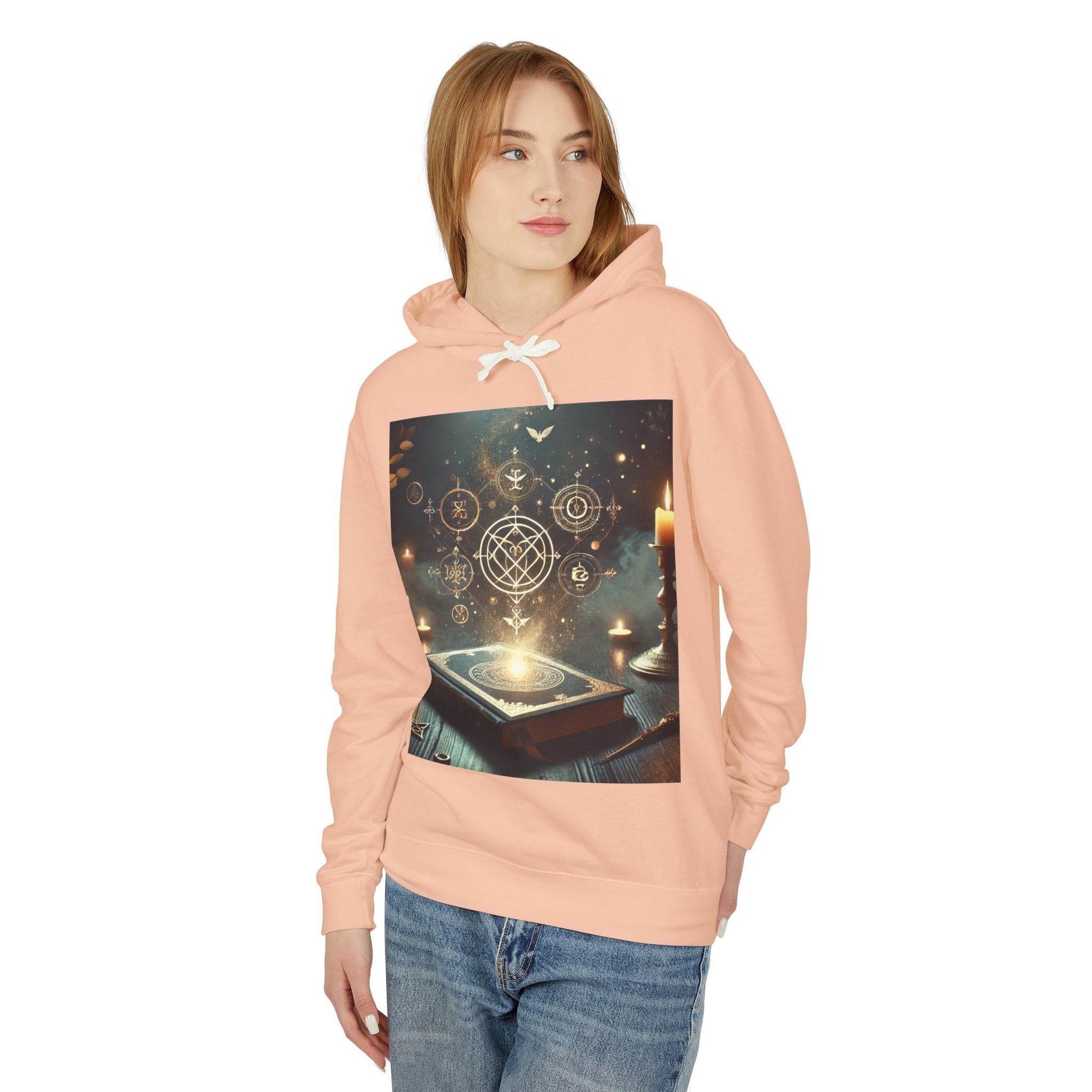 Mystical Magic Unisex Lightweight Hooded Sweatshirt - Kim Bock Books LLC