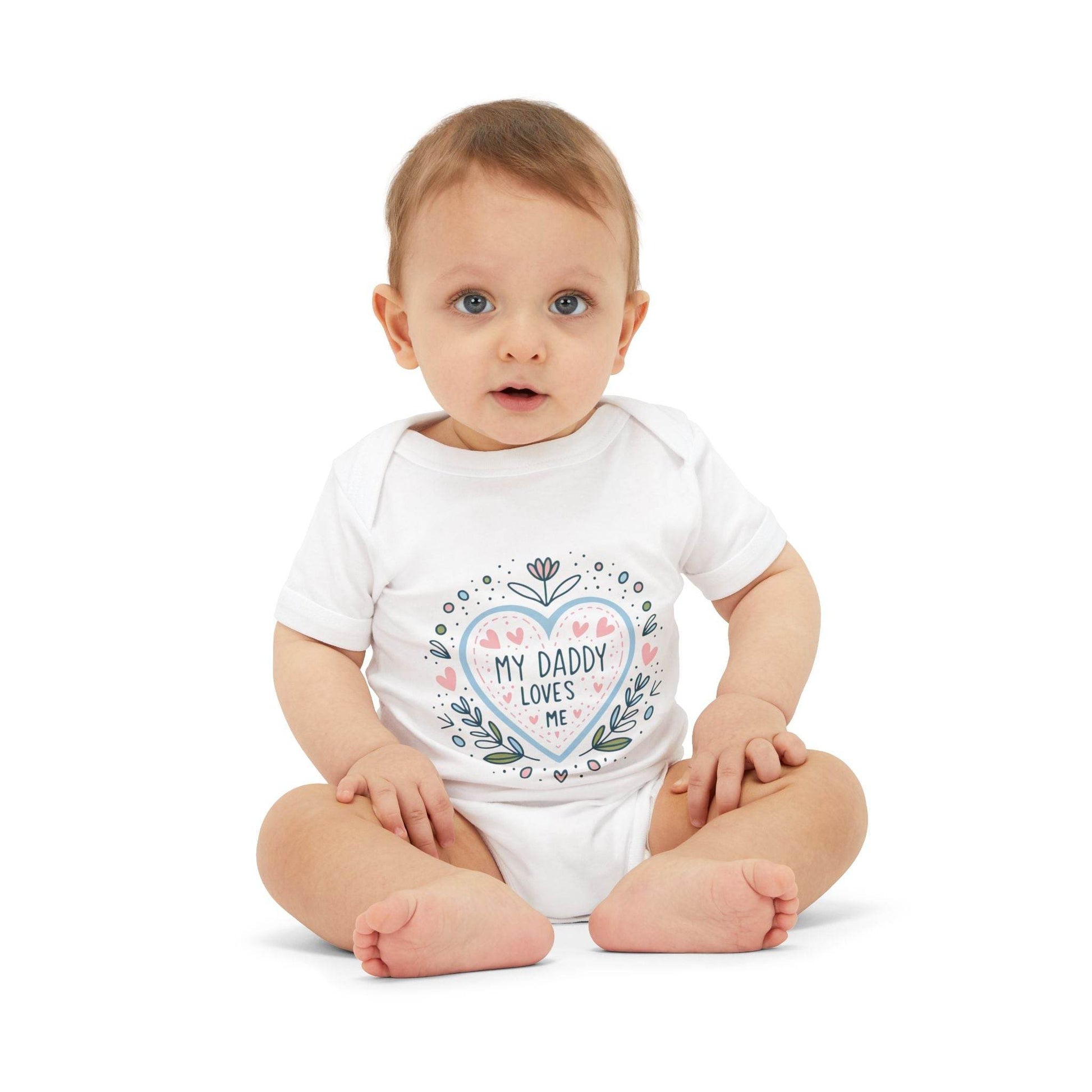 My Daddy Loves Me Infant One-Piece | Cute Baby Bodysuit for Dads | Perfect Gift for Father's Day - Kim Bock Books LLC