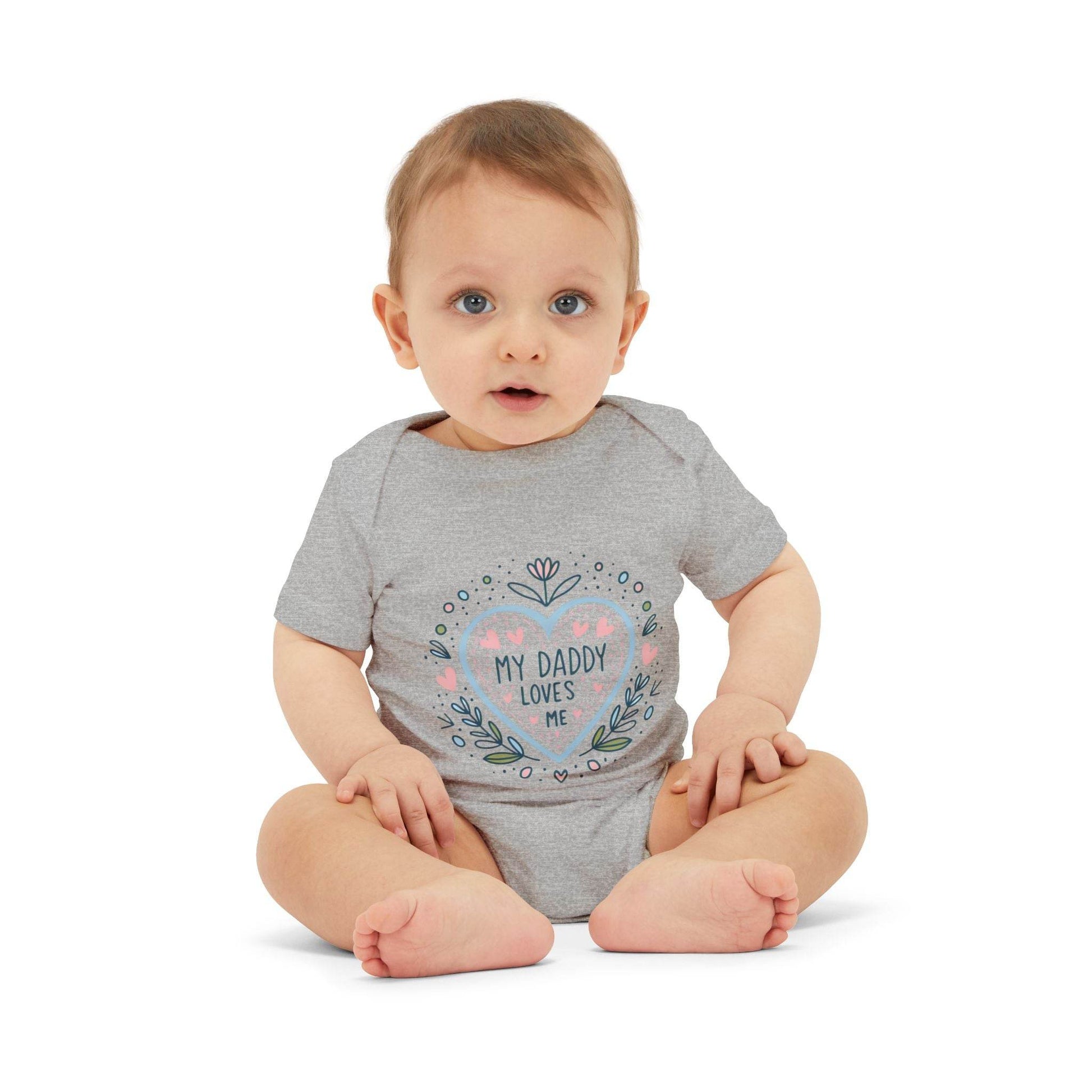 My Daddy Loves Me Infant One-Piece | Cute Baby Bodysuit for Dads | Perfect Gift for Father's Day - Kim Bock Books LLC