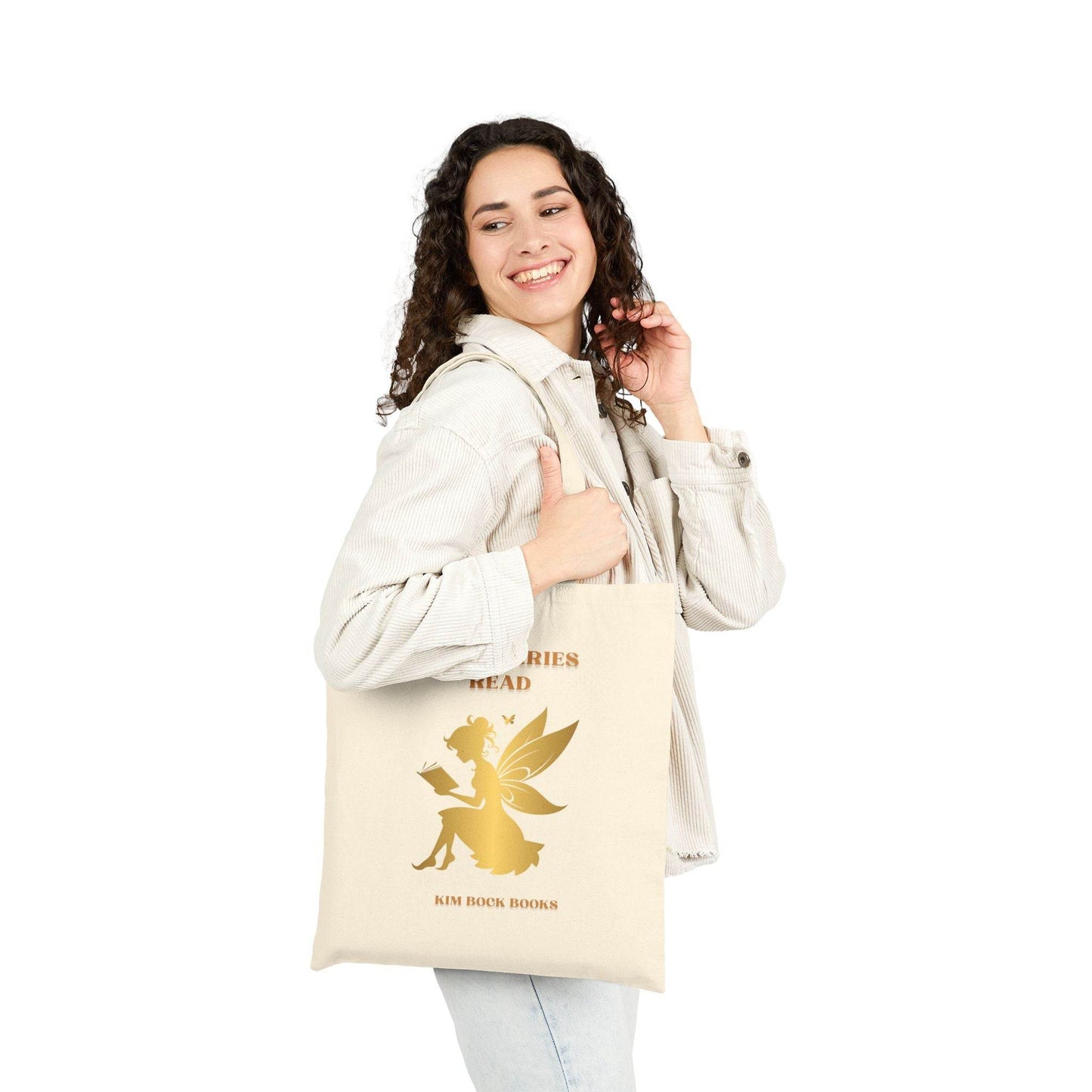 Even Fairies Read Cotton Canvas Tote Bag - Perfect Gift for Book Lovers - Kim Bock Books LLC