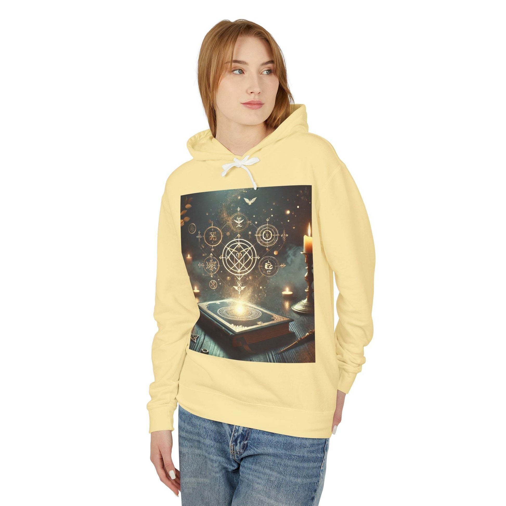 Mystical Magic Unisex Lightweight Hooded Sweatshirt - Kim Bock Books LLC