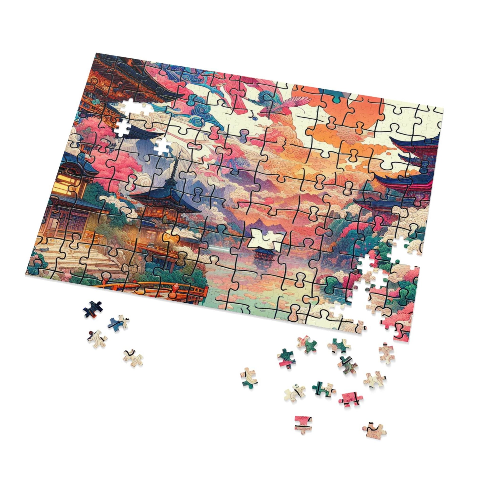 Serene Landscape Jigsaw Puzzle with Tin – Perfect for Family Fun & Gifts - Kim Bock Books LLC