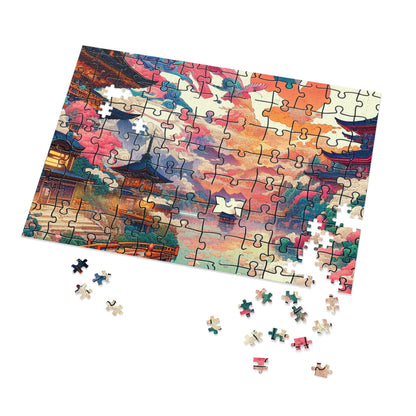 Serene Landscape Jigsaw Puzzle with Tin – Perfect for Family Fun & Gifts - Kim Bock Books LLC