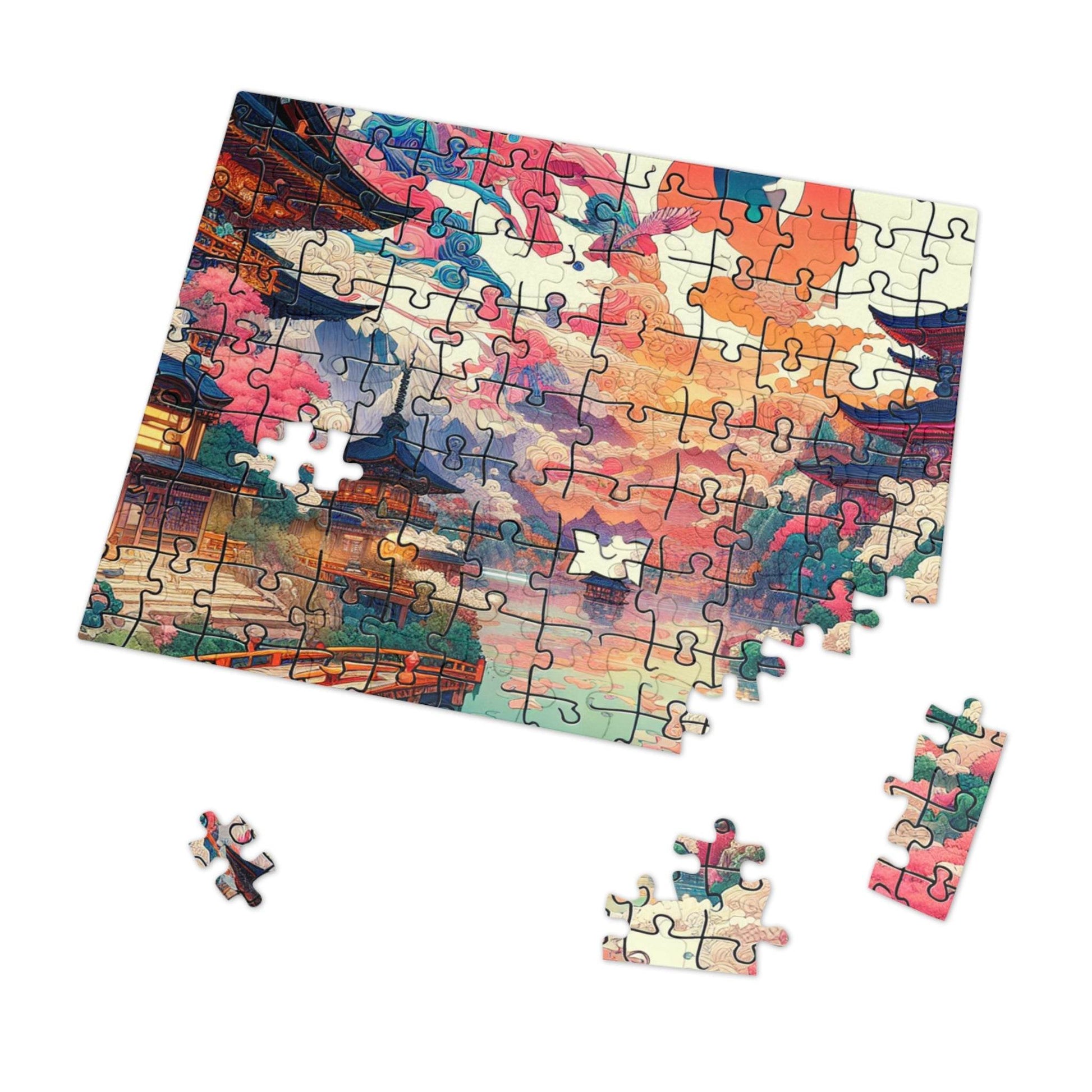 Serene Landscape Jigsaw Puzzle with Tin – Perfect for Family Fun & Gifts - Kim Bock Books LLC
