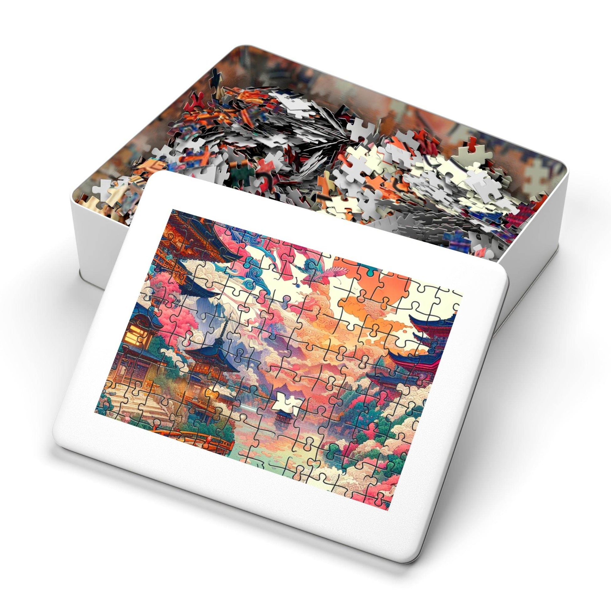 Serene Landscape Jigsaw Puzzle with Tin – Perfect for Family Fun & Gifts - Kim Bock Books LLC