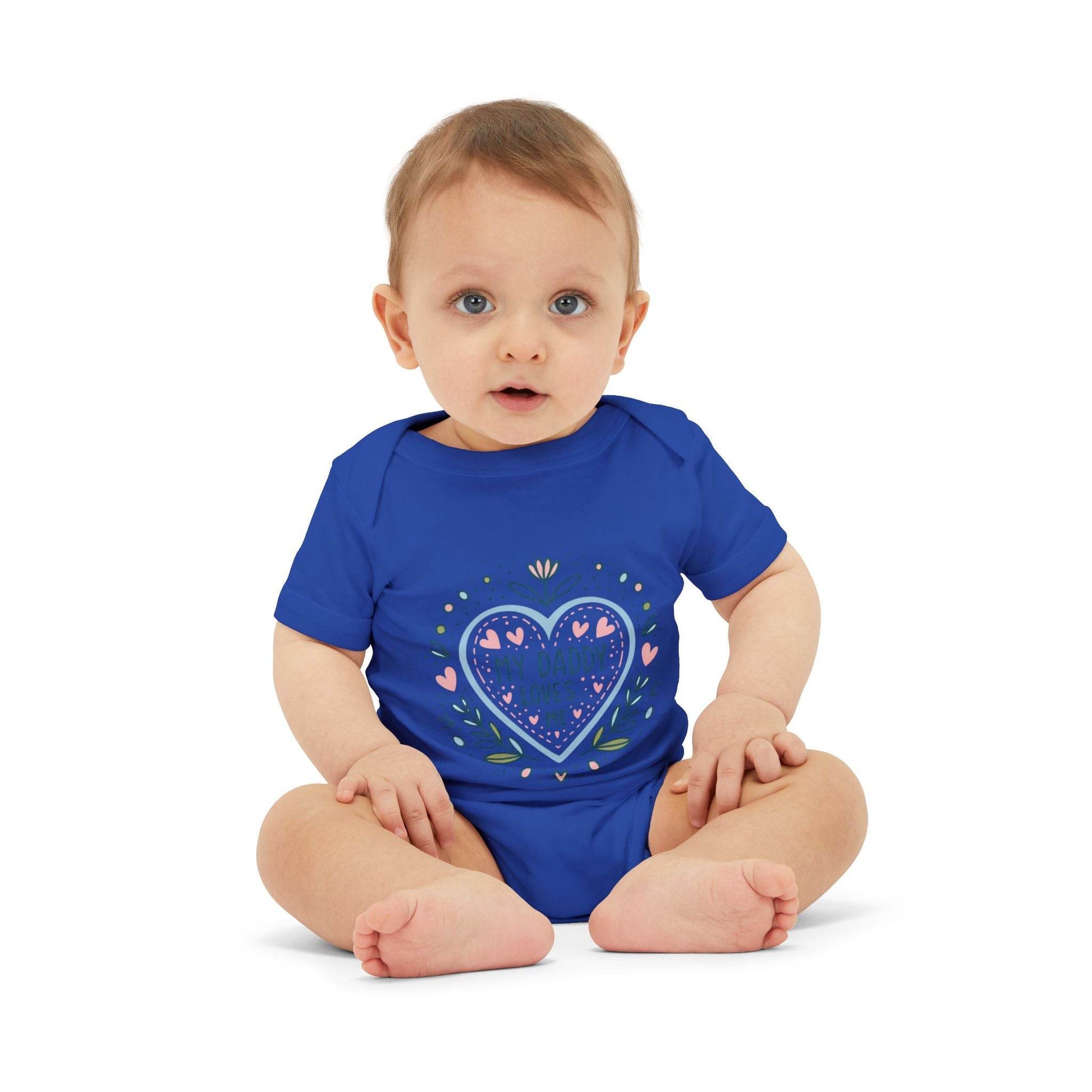 My Daddy Loves Me Infant One-Piece | Cute Baby Bodysuit for Dads | Perfect Gift for Father's Day - Kim Bock Books LLC