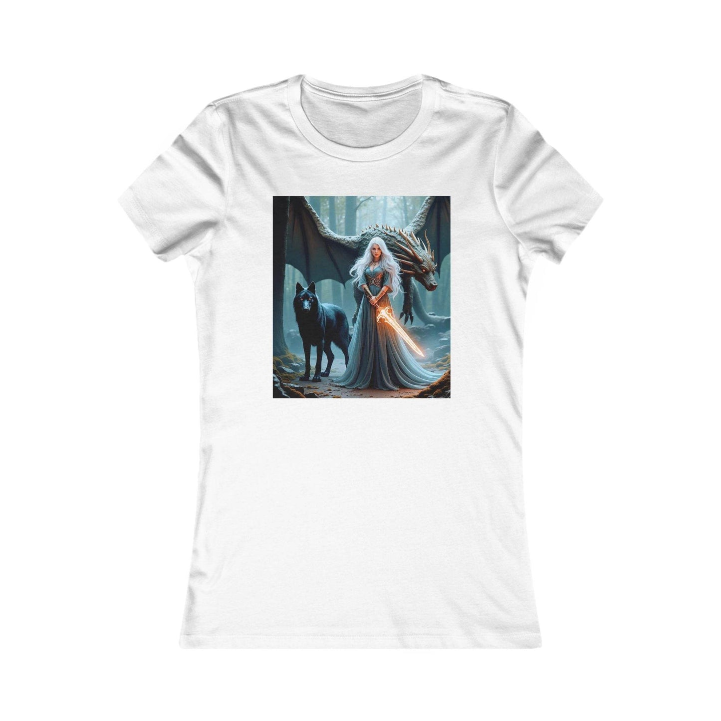 Enchanted Forest Graphic Tee for Women - Fantasy Style - Kim Bock Books LLC