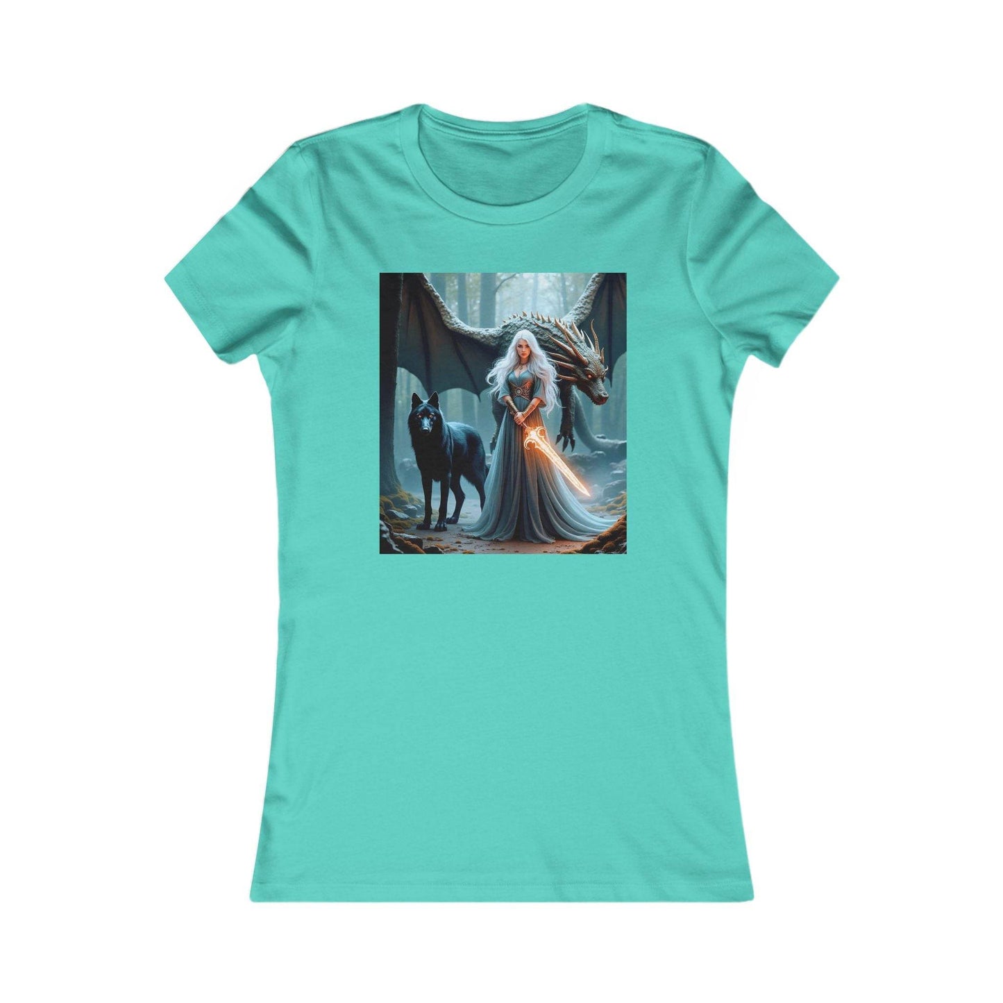 Enchanted Forest Graphic Tee for Women - Fantasy Style - Kim Bock Books LLC