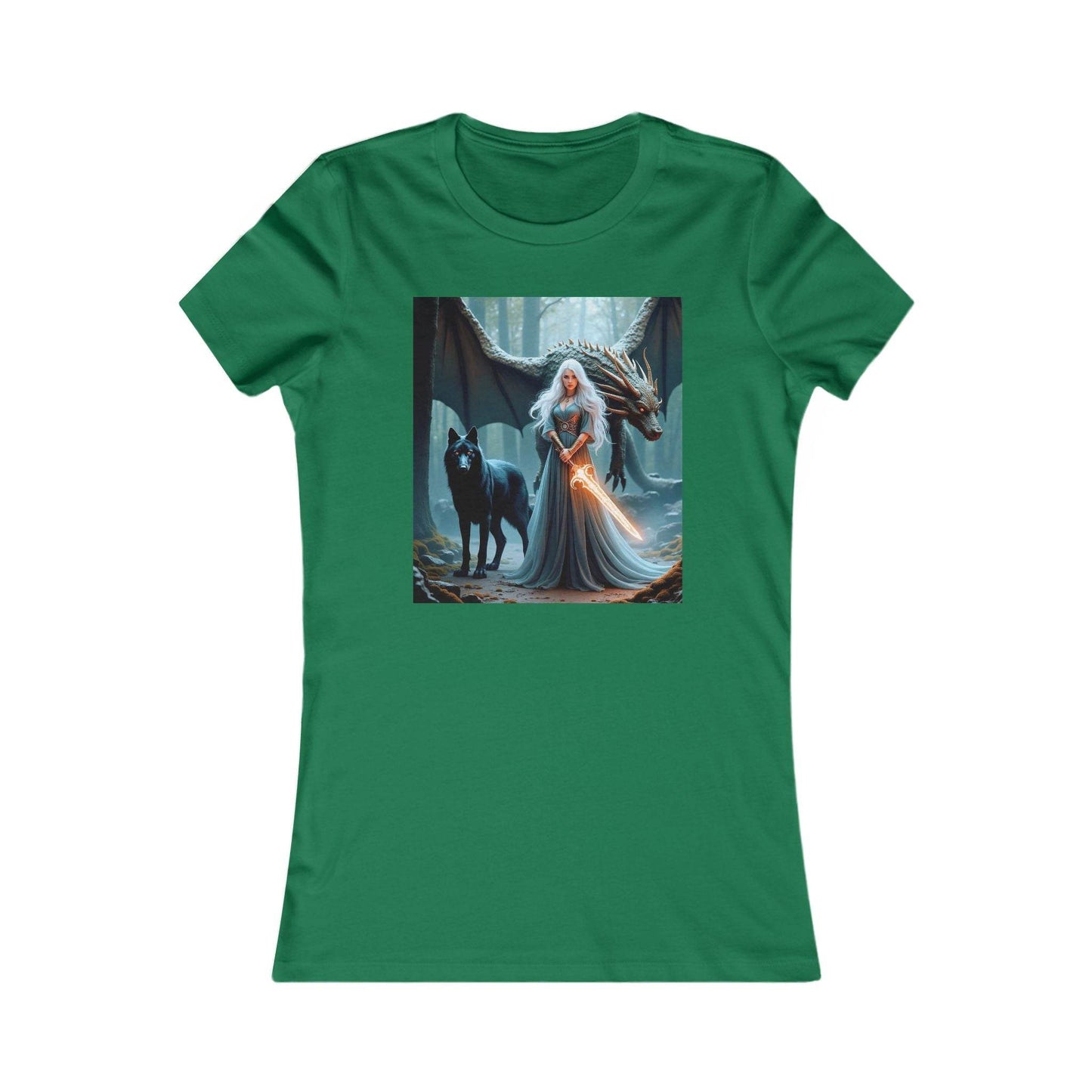 Enchanted Forest Graphic Tee for Women - Fantasy Style - Kim Bock Books LLC