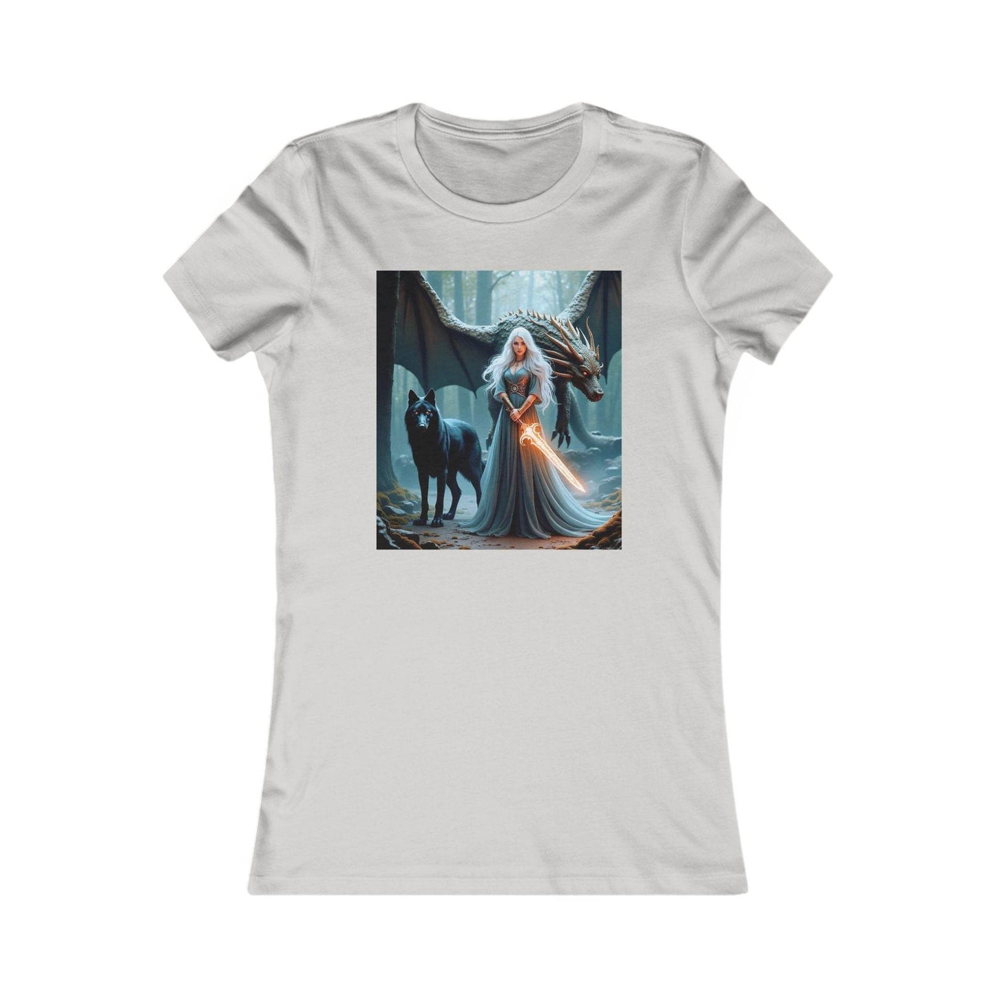 Enchanted Forest Graphic Tee for Women - Fantasy Style - Kim Bock Books LLC