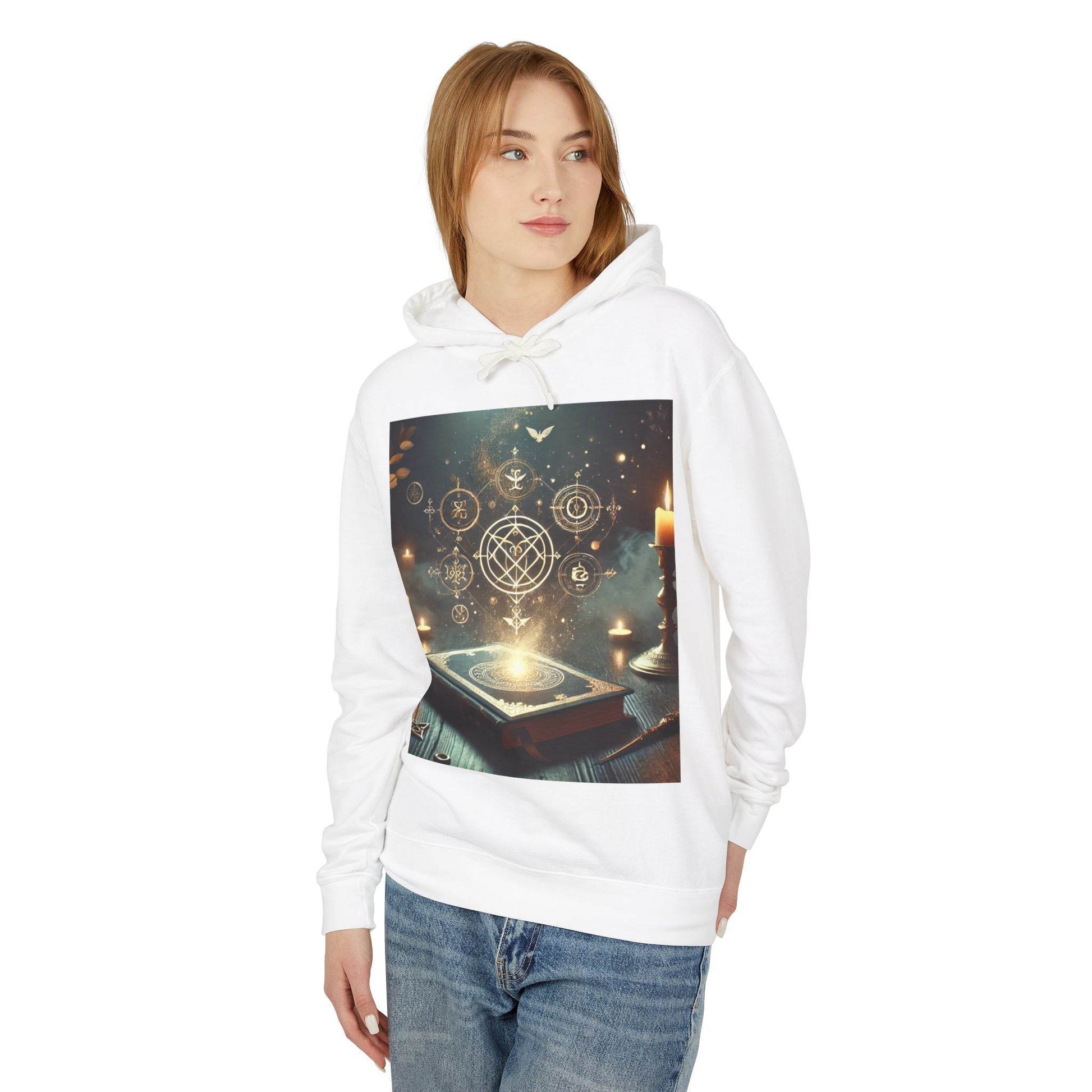Mystical Magic Unisex Lightweight Hooded Sweatshirt - Kim Bock Books LLC