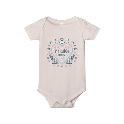 My Daddy Loves Me Infant One-Piece | Cute Baby Bodysuit for Dads | Perfect Gift for Father's Day - Kim Bock Books LLC