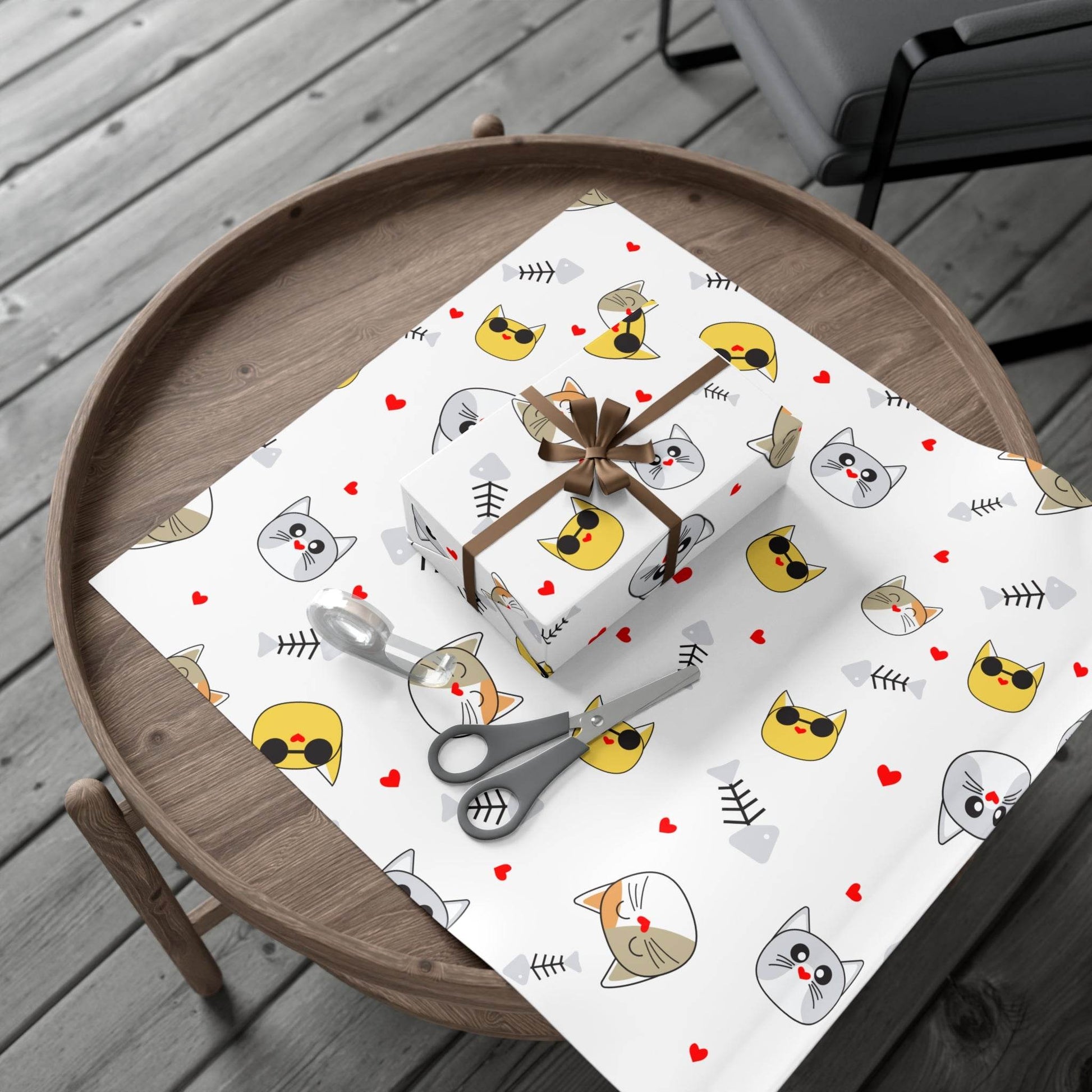 Cute Cat-themed Gift Wrap Paper - Perfect for Pet Lovers & Celebrations - Kim Bock Books LLC