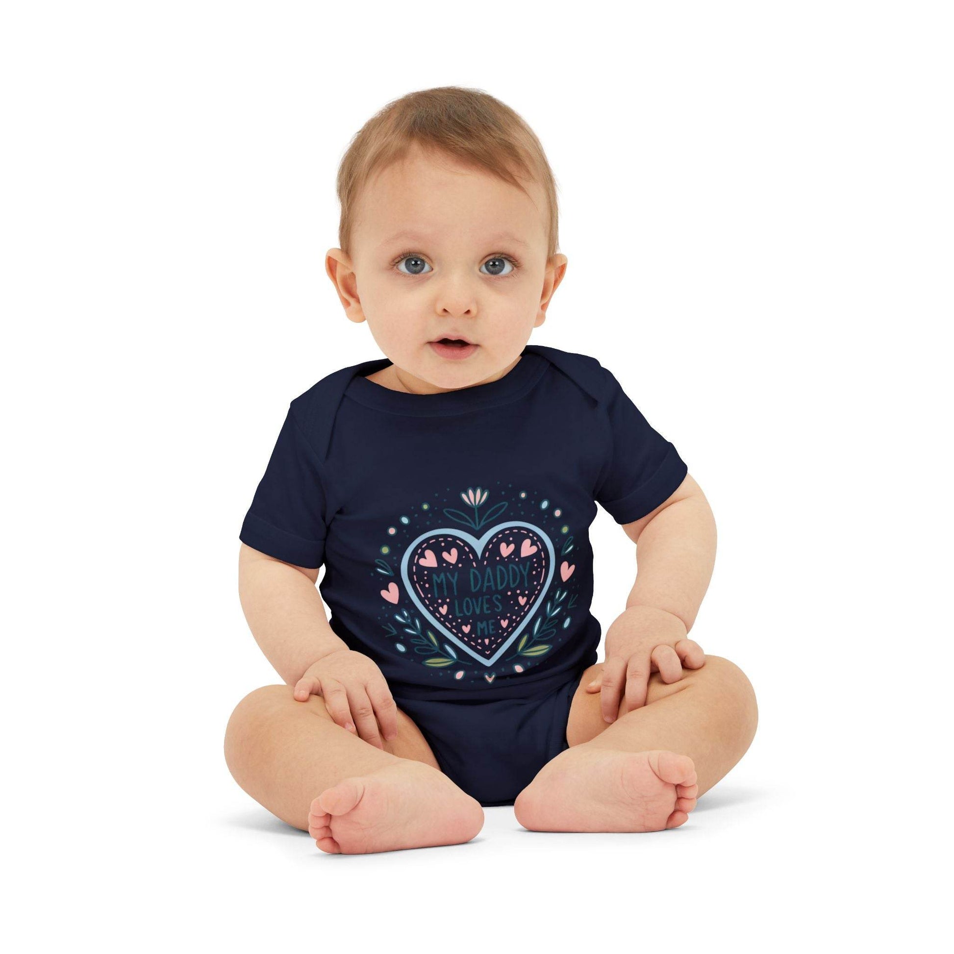 My Daddy Loves Me Infant One-Piece | Cute Baby Bodysuit for Dads | Perfect Gift for Father's Day - Kim Bock Books LLC
