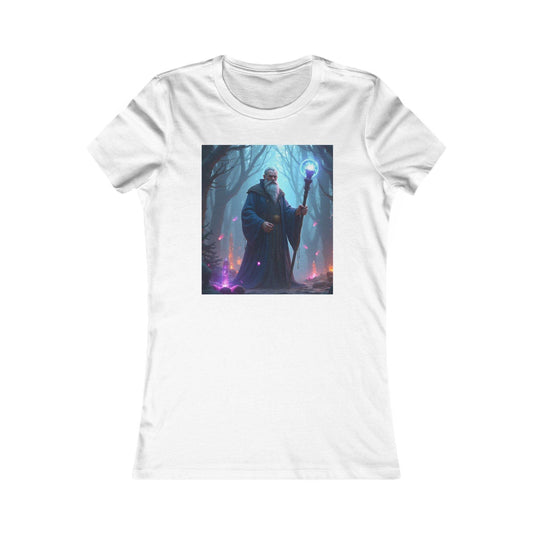 Magical Wizard Women's Favorite Tee - Enchanted Forest Design - Kim Bock Books LLC