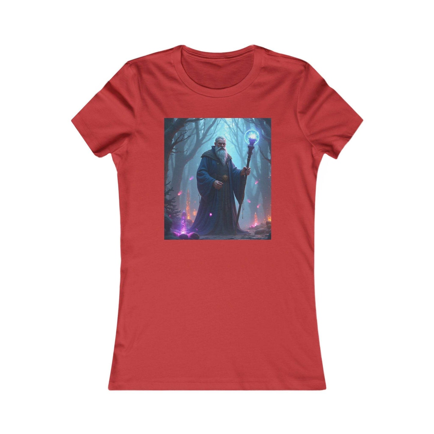 Magical Wizard Women's Favorite Tee - Enchanted Forest Design - Kim Bock Books LLC