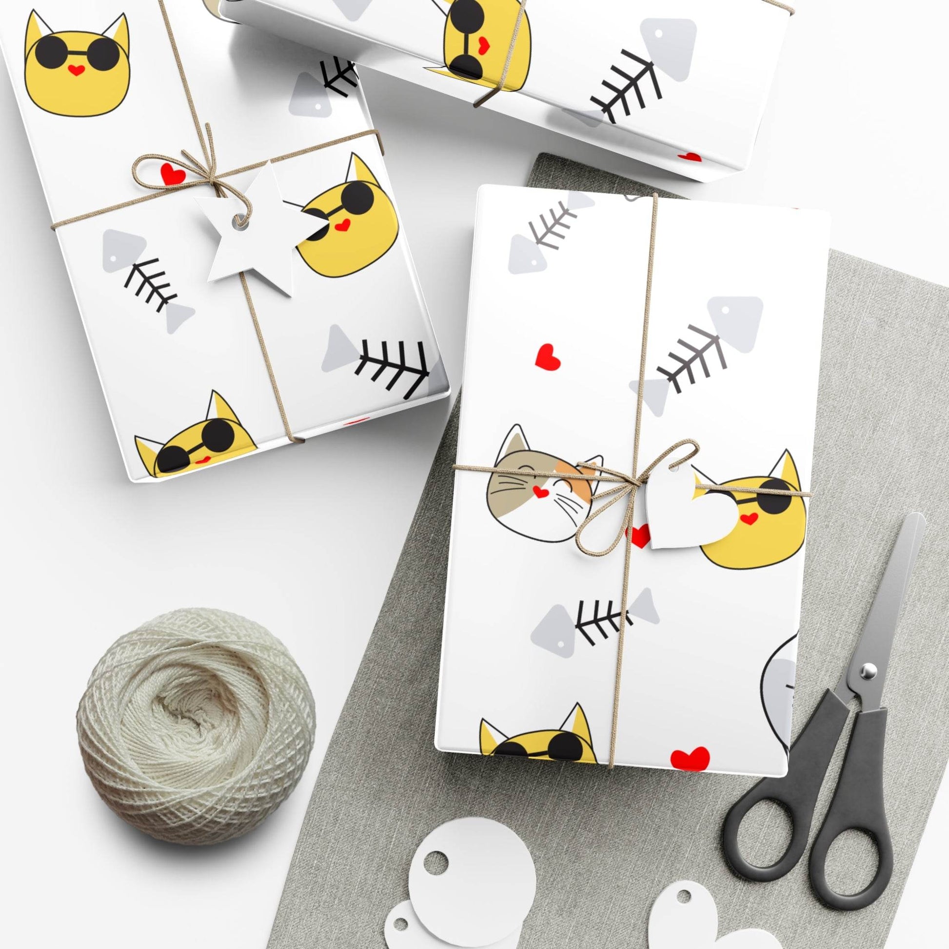 Cute Cat-themed Gift Wrap Paper - Perfect for Pet Lovers & Celebrations - Kim Bock Books LLC