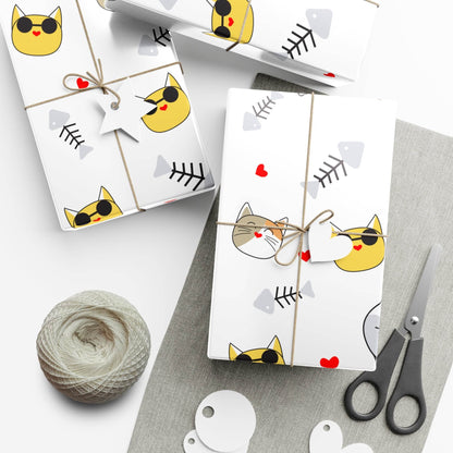 Cute Cat-themed Gift Wrap Paper - Perfect for Pet Lovers & Celebrations - Kim Bock Books LLC
